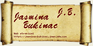 Jasmina Bukinac vizit kartica